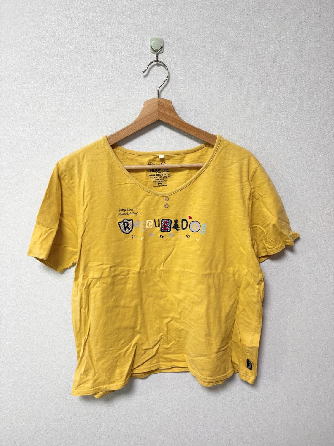 레스큐 도그 모리걸 반팔 티셔츠 일본 빈티지 상품이미지1