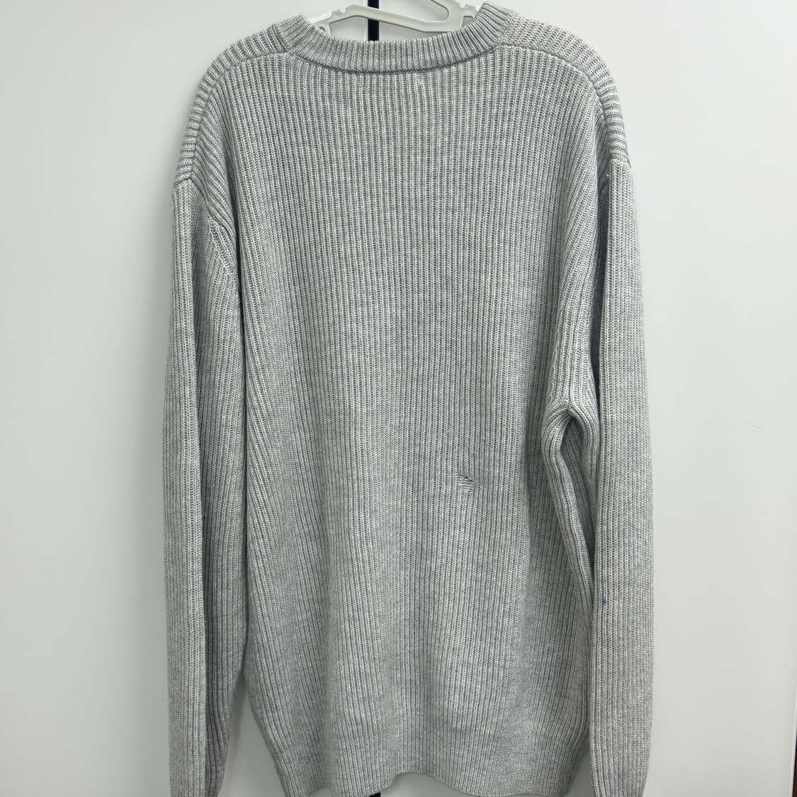 Zara 자라 맨 라운드 오버핏 그레이 니트 44,XL 상품이미지4