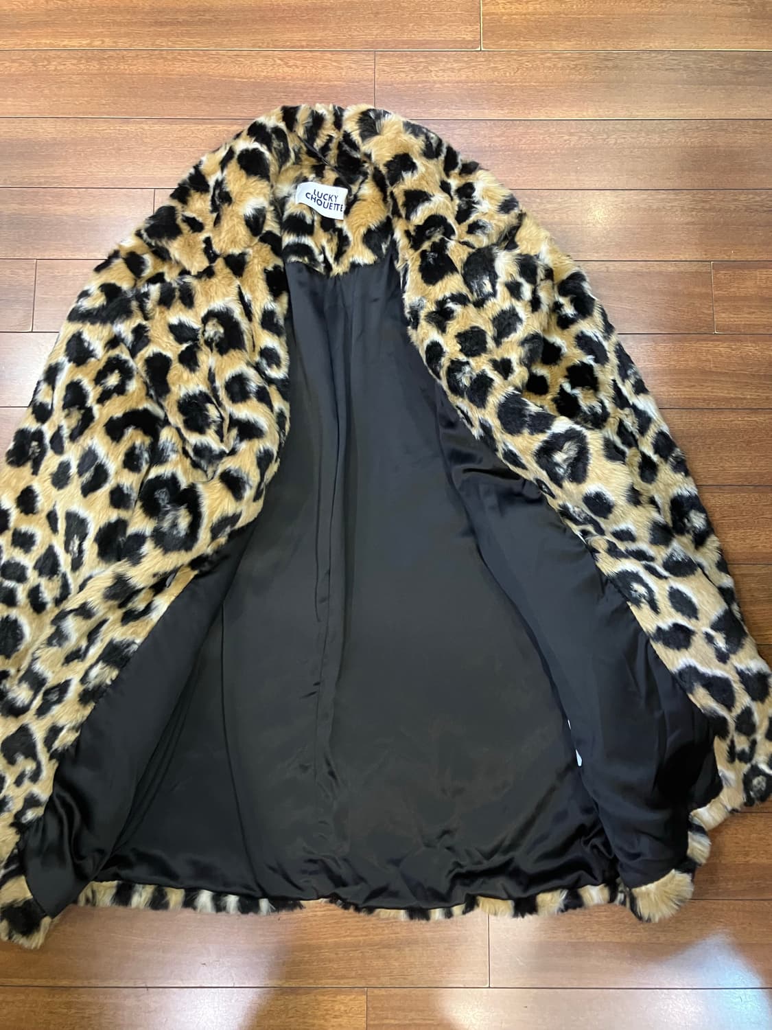 럭키슈에뜨 호피 퍼 코트 상품이미지9