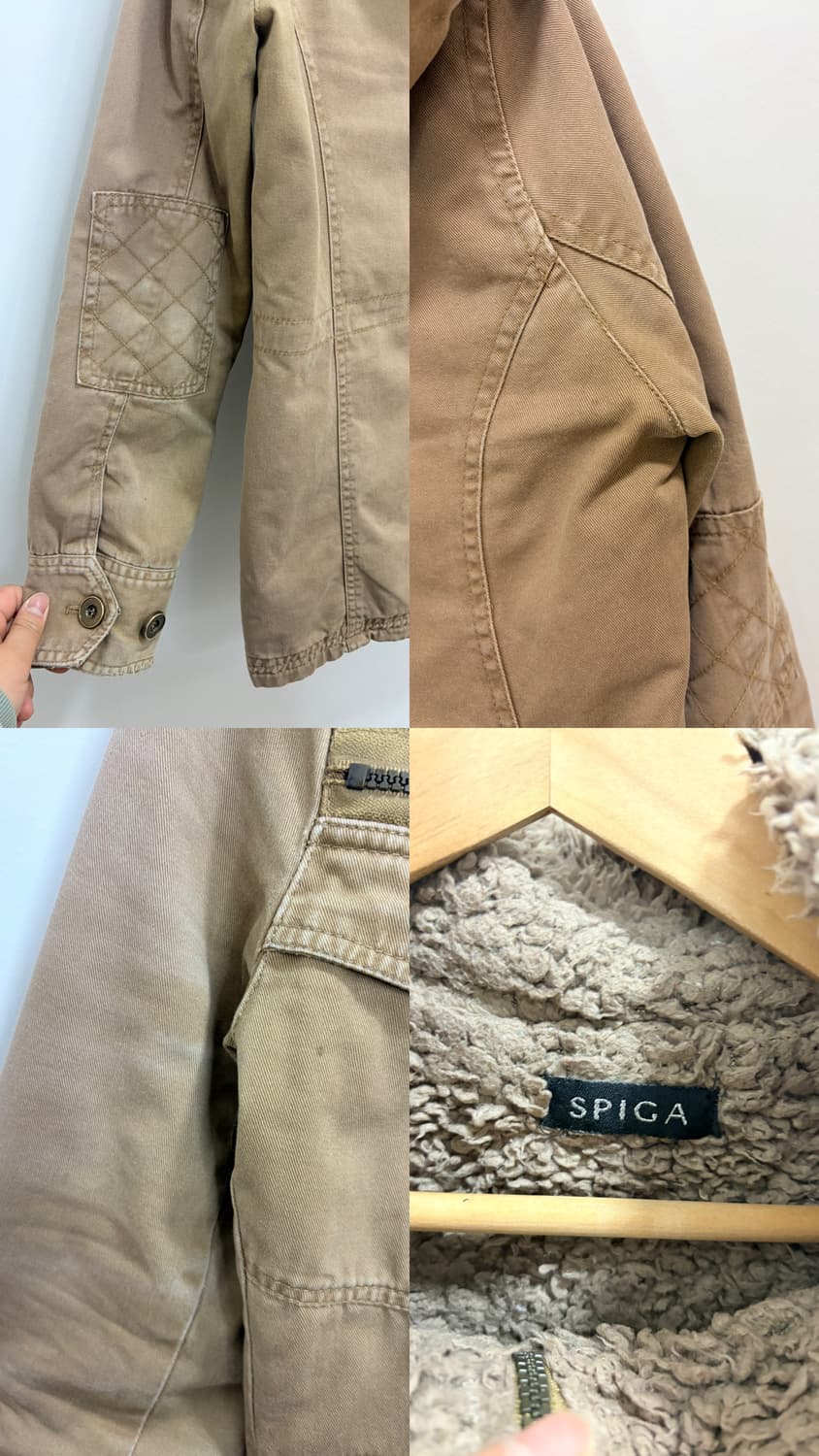 Spiga 브라운 카고 후드 워크 자켓 상품이미지10