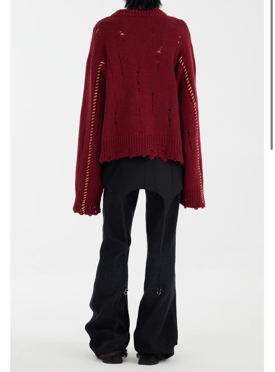 23AW egonlab 데미지 니트 점퍼 상품이미지8