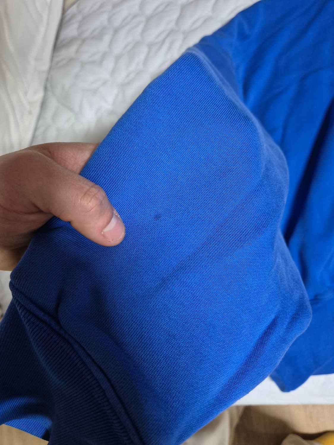 [L] 이지 갭 후드 블루 파랑색 yzy 칸예 상품이미지7