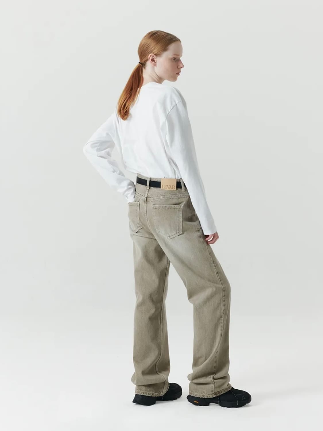 르바 Relaxed Fit Denim - Sand Baige 상품이미지2