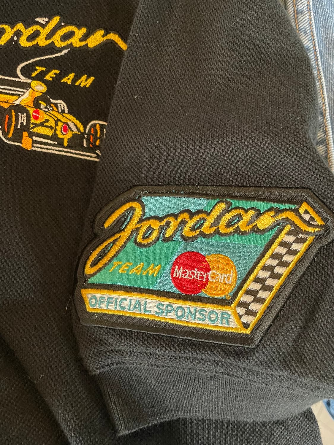 Jordan F1 팀 블랙 카라 티셔프 반팔 상품이미지4