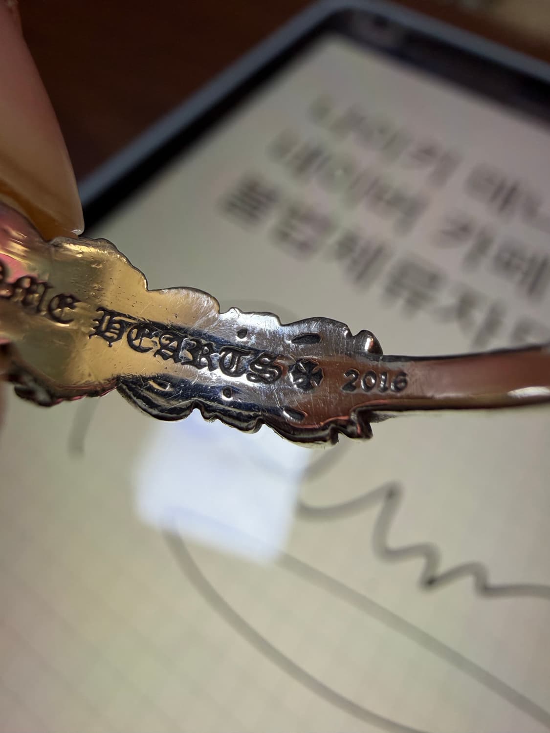 크롬하츠 베이비더블플로랄링 US 9.5 상품이미지6