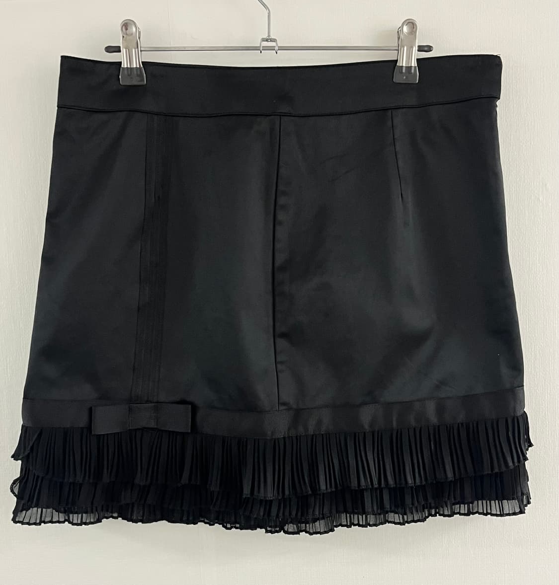 Satin Pleated Mini Skirt 상품이미지1