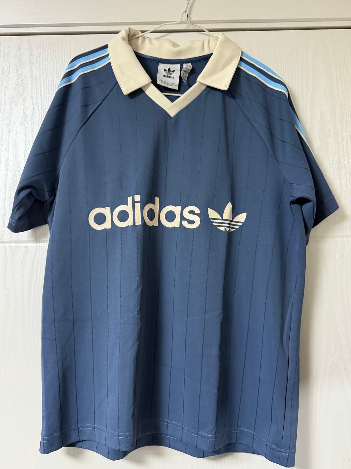 아디다스 핀스트라이프 저지 카라 반팔 (L) 상품이미지2