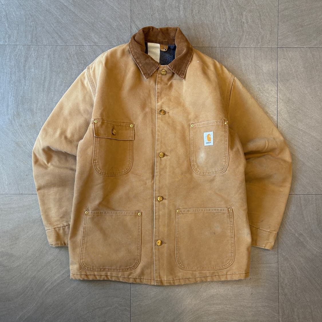 90s 90년대 칼하트 베이지 덕 초어 자켓 상품이미지1