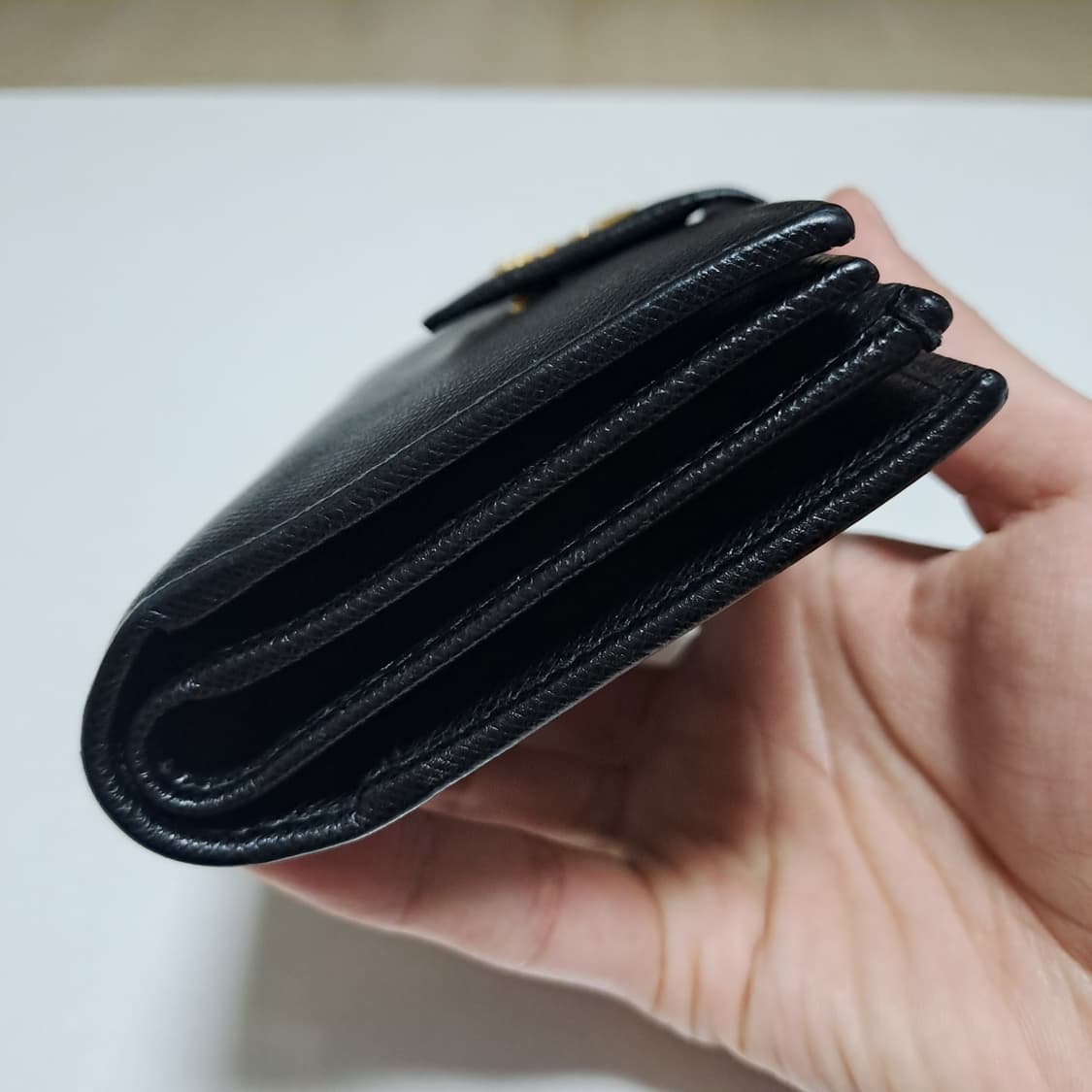 [100%/정품] 프라다 사피아노 레더 실용성 좋은 중지갑, 프라다지갑 상품이미지9