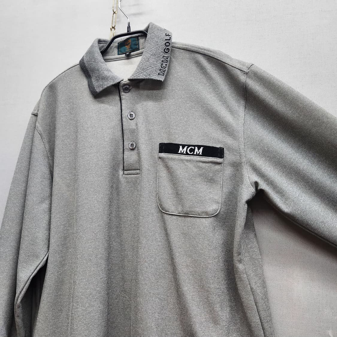 MCM골프 로고 원포켓 PK긴팔 M(L) 상품이미지3