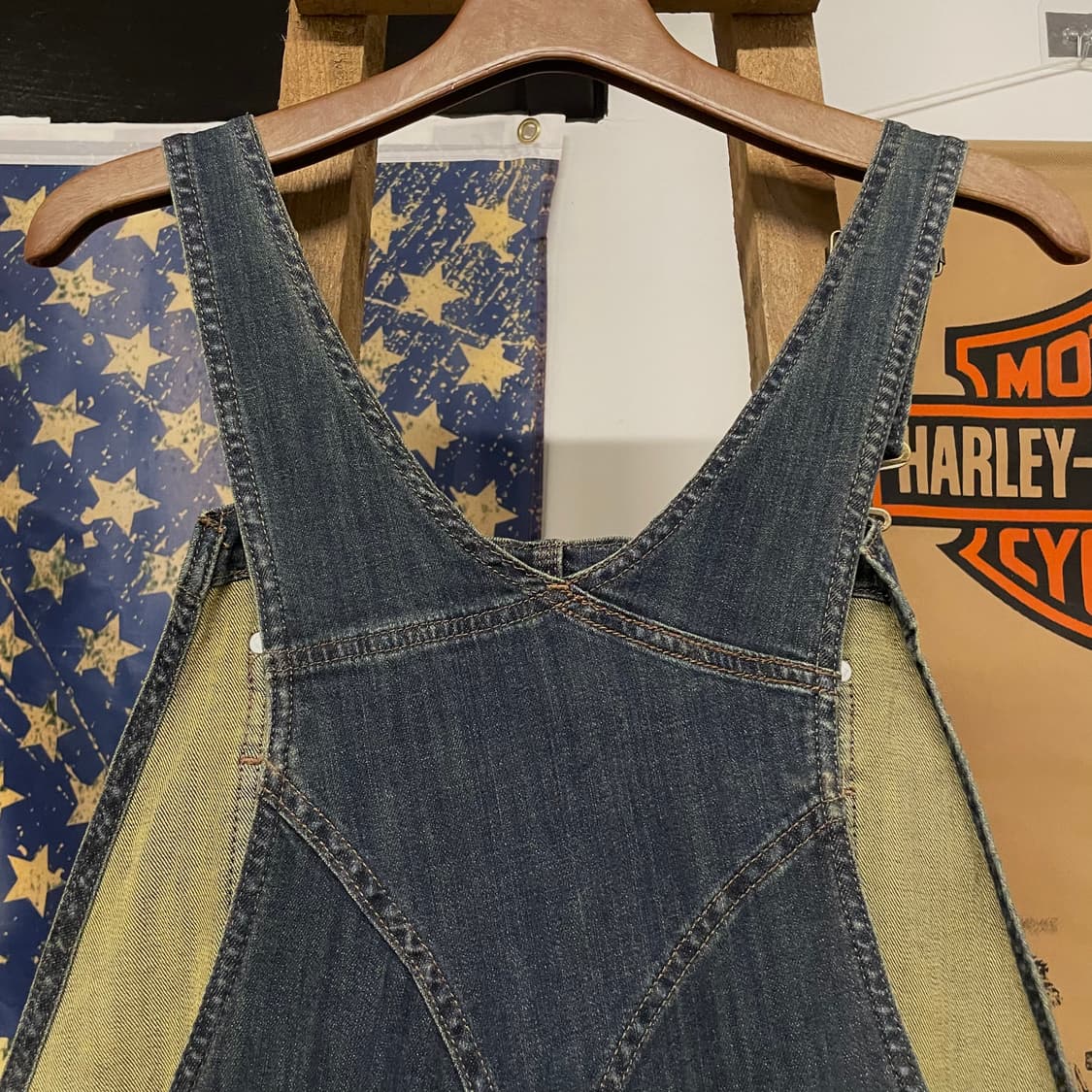 10s 칼하트 오리지널 워크 웨어 더블니 오버롤 데님 멜빵 상품이미지8