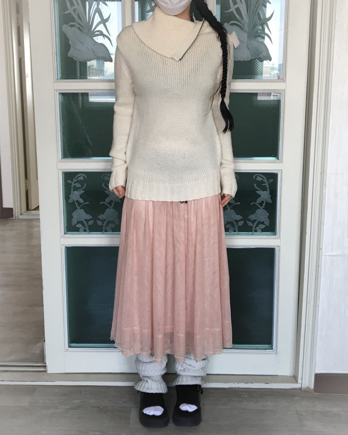 Zipper point knit 상품이미지1