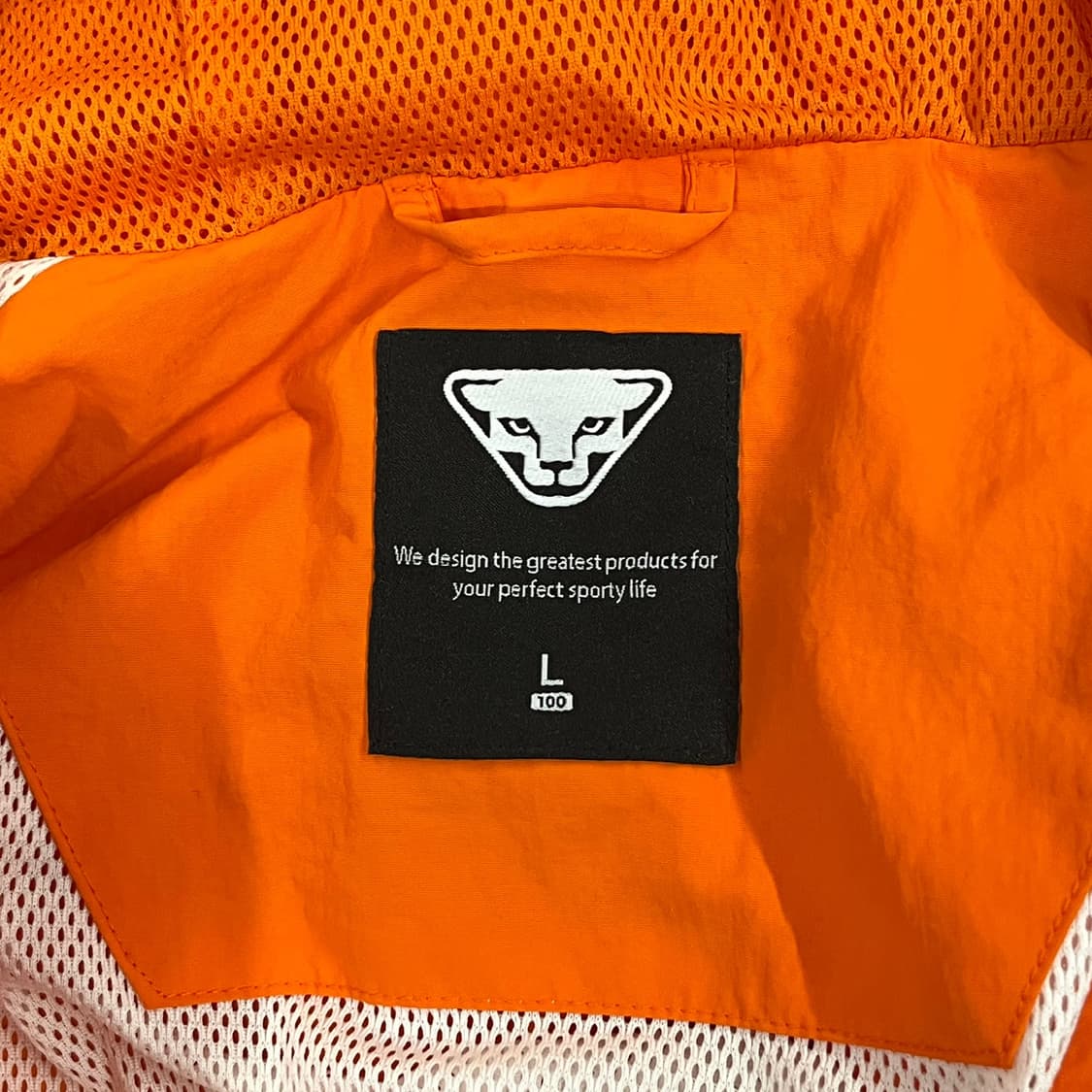 [정품/L] 다이나핏 오렌지 네이비 바람막이 후드 b19 상품이미지5