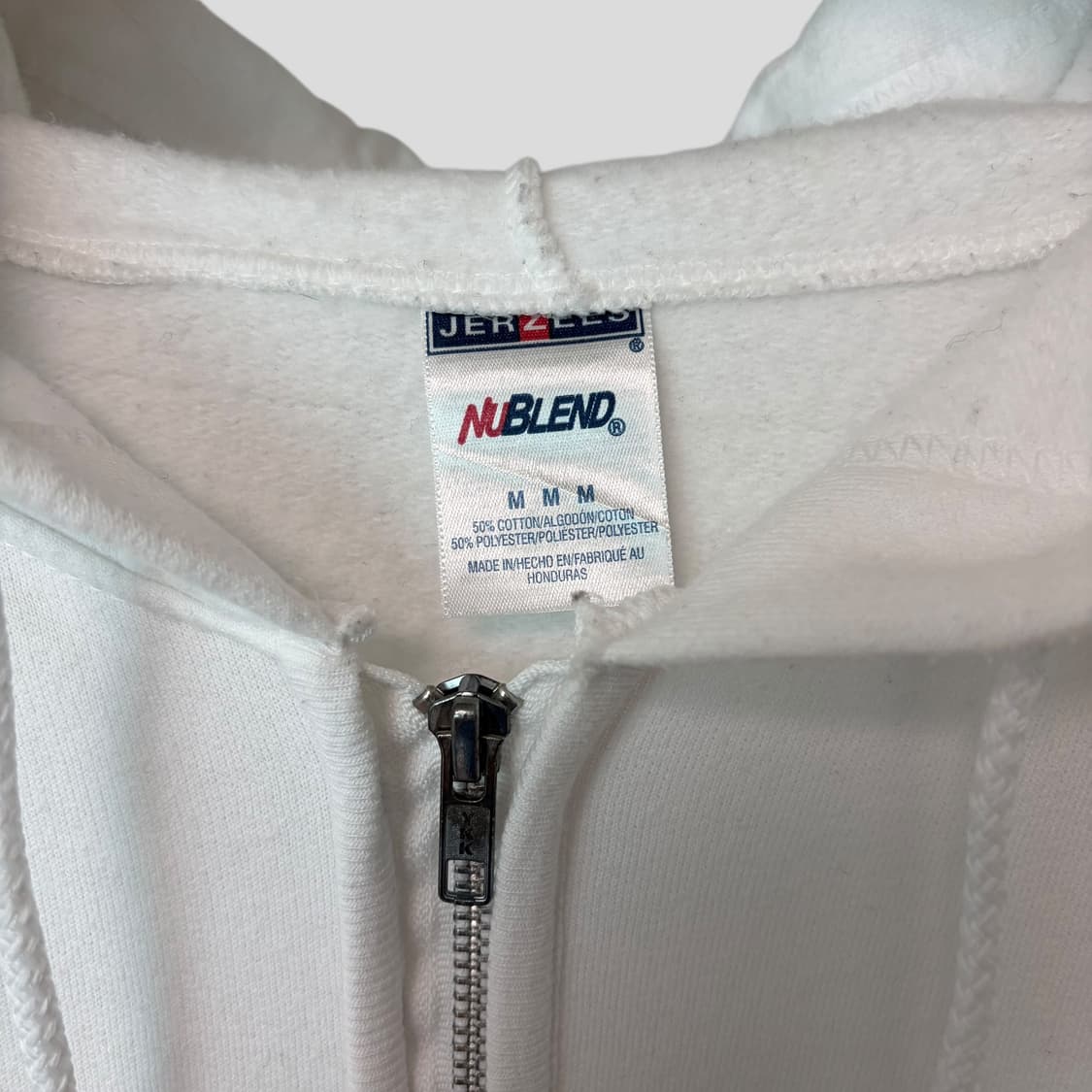 (M)빈티지 Jerzees 저지스 블랭크 하프집업 스웨트 후드티셔츠 상품이미지3