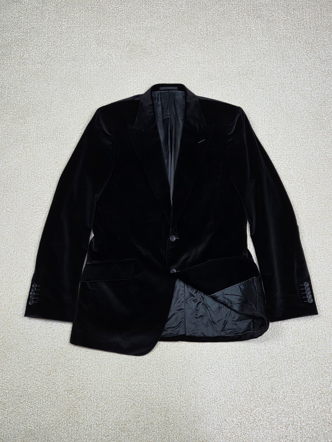 [베르사체 컬렉션] 코튼 벨벳 2버튼 피크드 라펠 블레이져 | 00239 상품이미지5