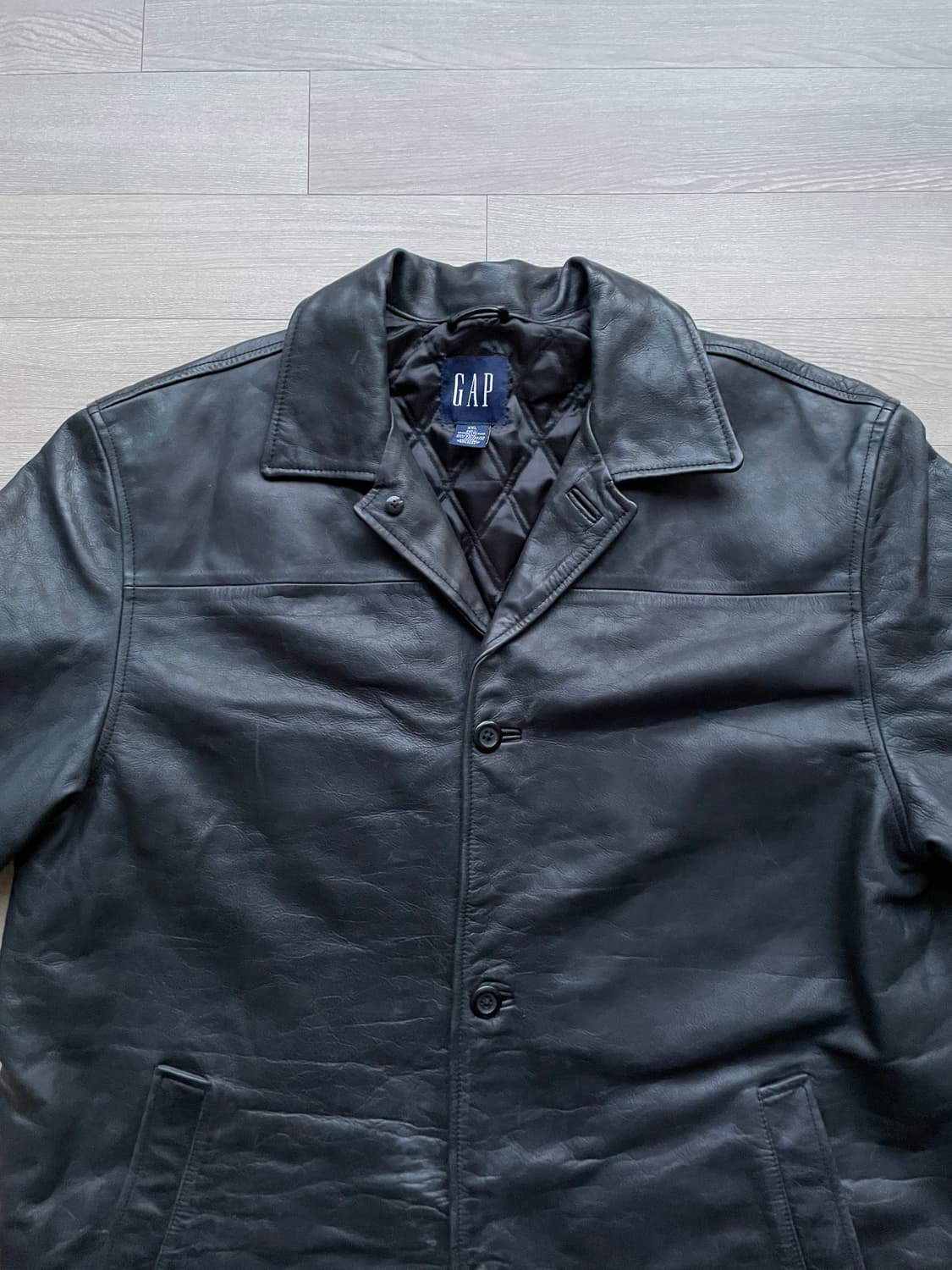 90s 올드갭 레더 카코트 gap carcoat 상품이미지4