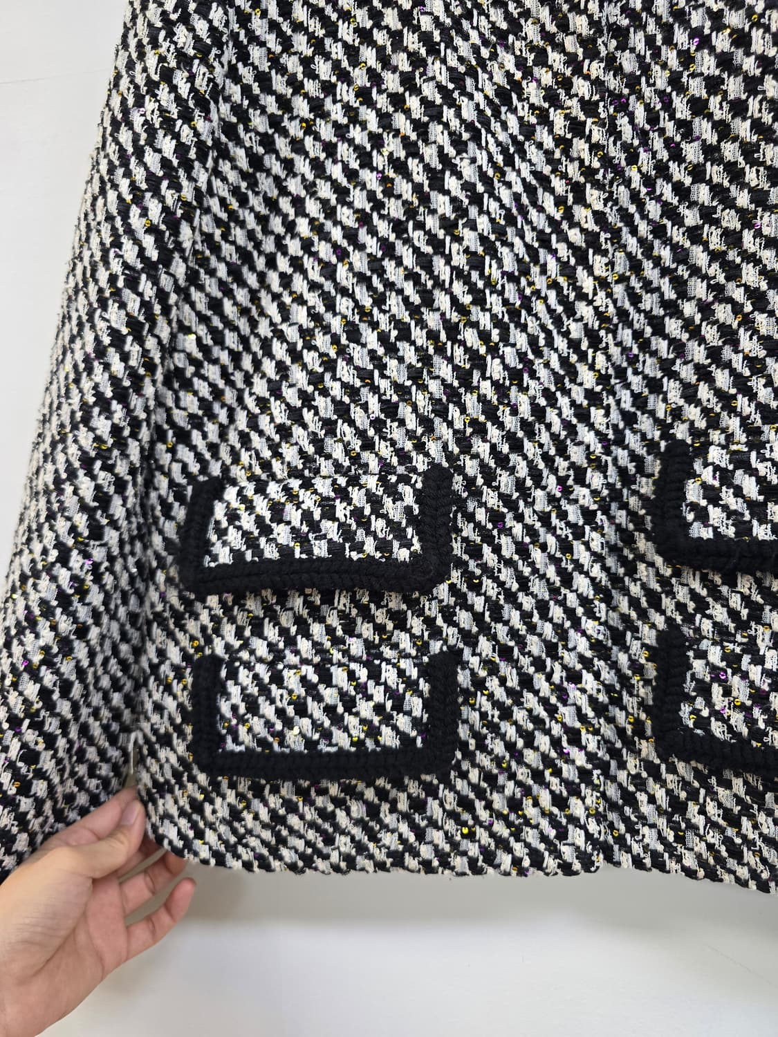 지암바티스타 발리 단정 트위드 봄 자켓 상품이미지5