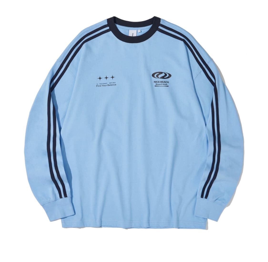 Football jersey long sleeve (sky blue) 상품이미지2