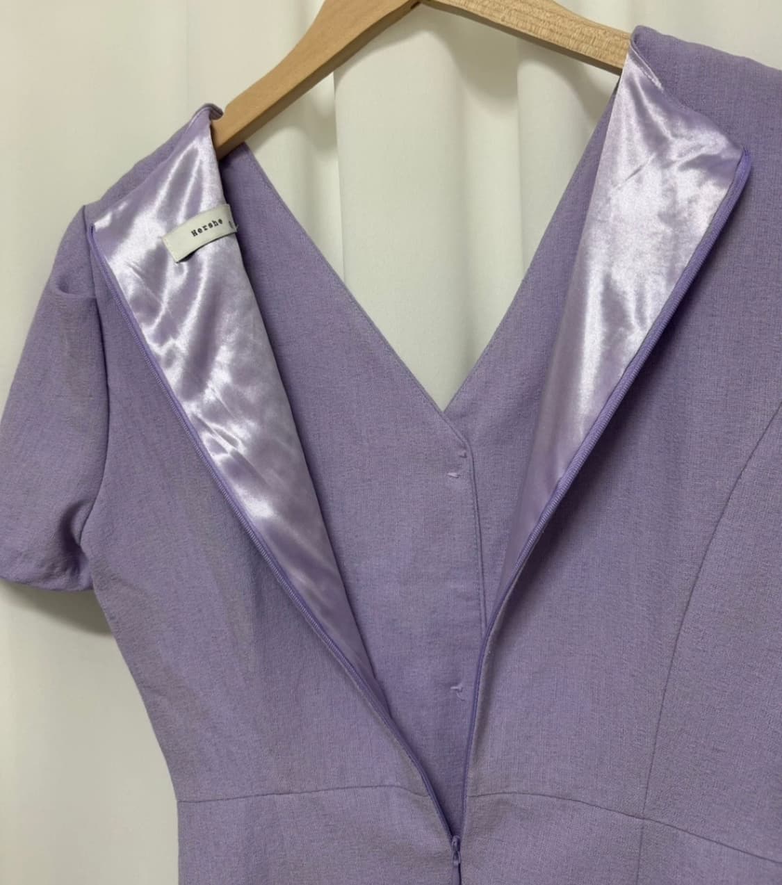 허쉬 퍼플 미니 원피스 반팔 상품이미지8