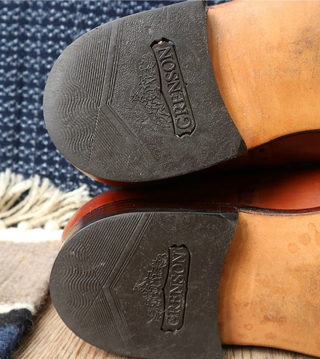 영국 메이드 grenson  그렌슨 가죽 윙팁  250F 상품이미지8