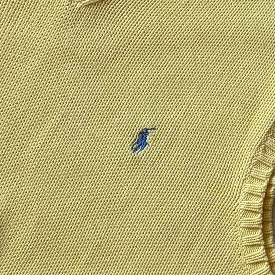 [XL/107-110] 90s 폴로 랄프로렌 V넥 코튼 니트 베스트 상품이미지5