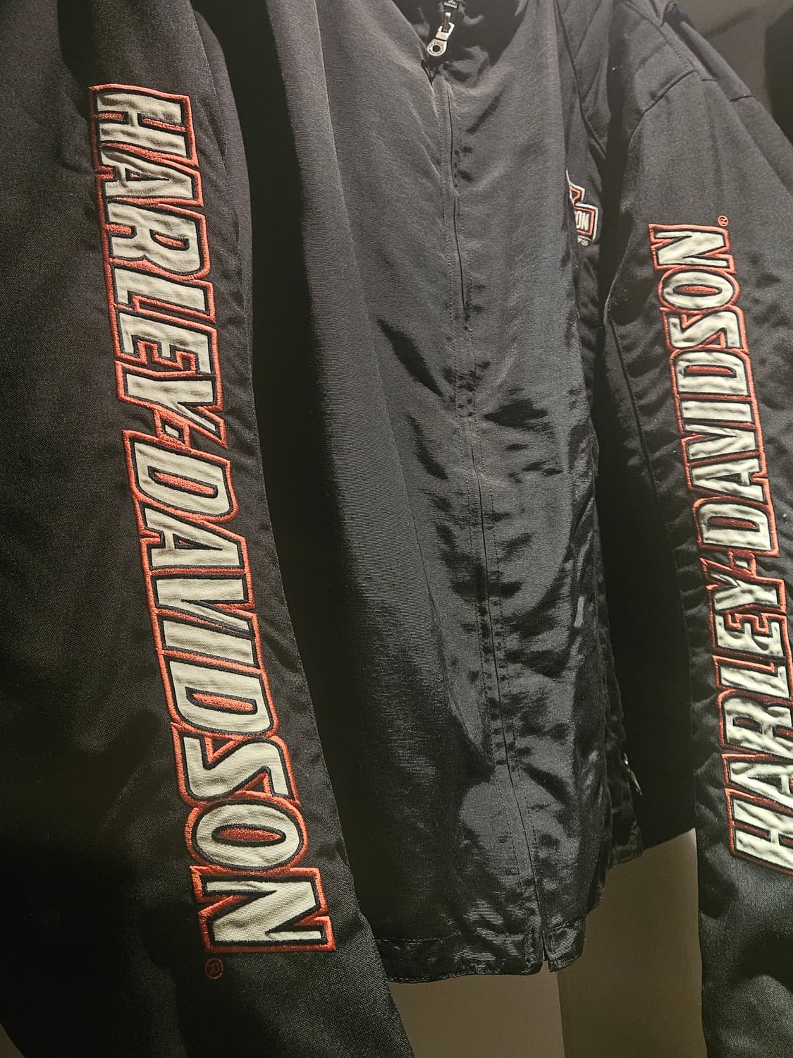 할리데이비슨 암포인트 자수 레터링 바이커자켓 3XL 상품이미지3