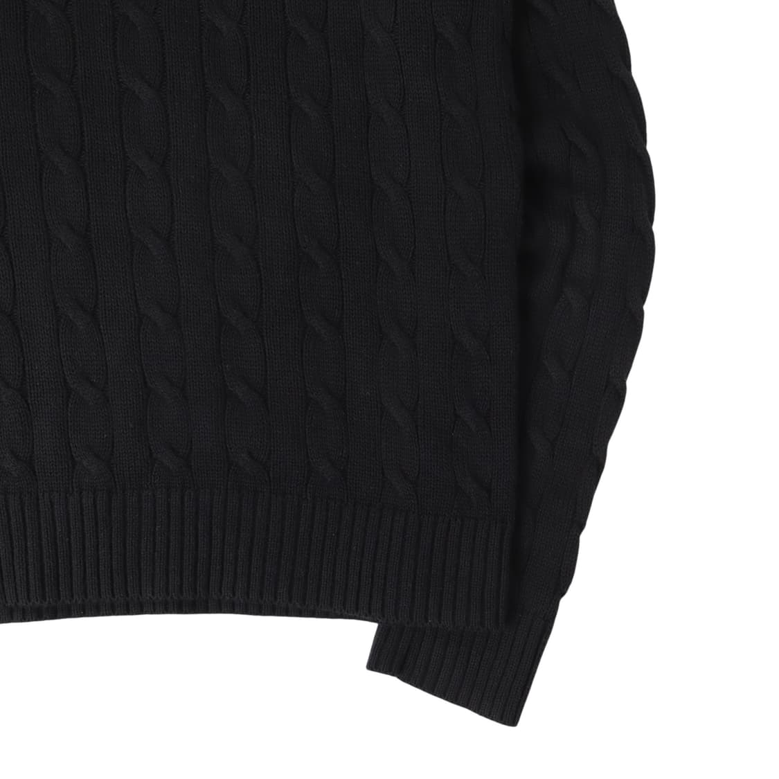 폴로 랄프로렌 블랙 코튼 케이블 니트 상품이미지7