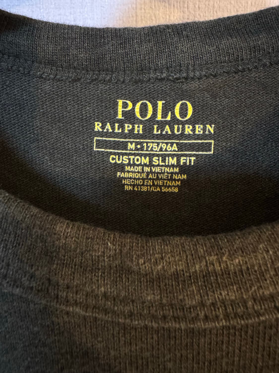 [M]폴로 랄프로렌 빅포니로고 코튼 반팔티 카키 상품이미지5