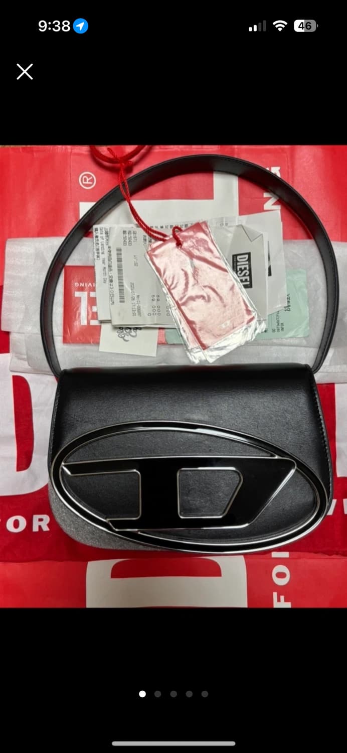 디젤 1DR 블랙 (풀박스 시부야 디젤 매장 구매/ 영수증,더스트,쇼핑백 상품이미지2