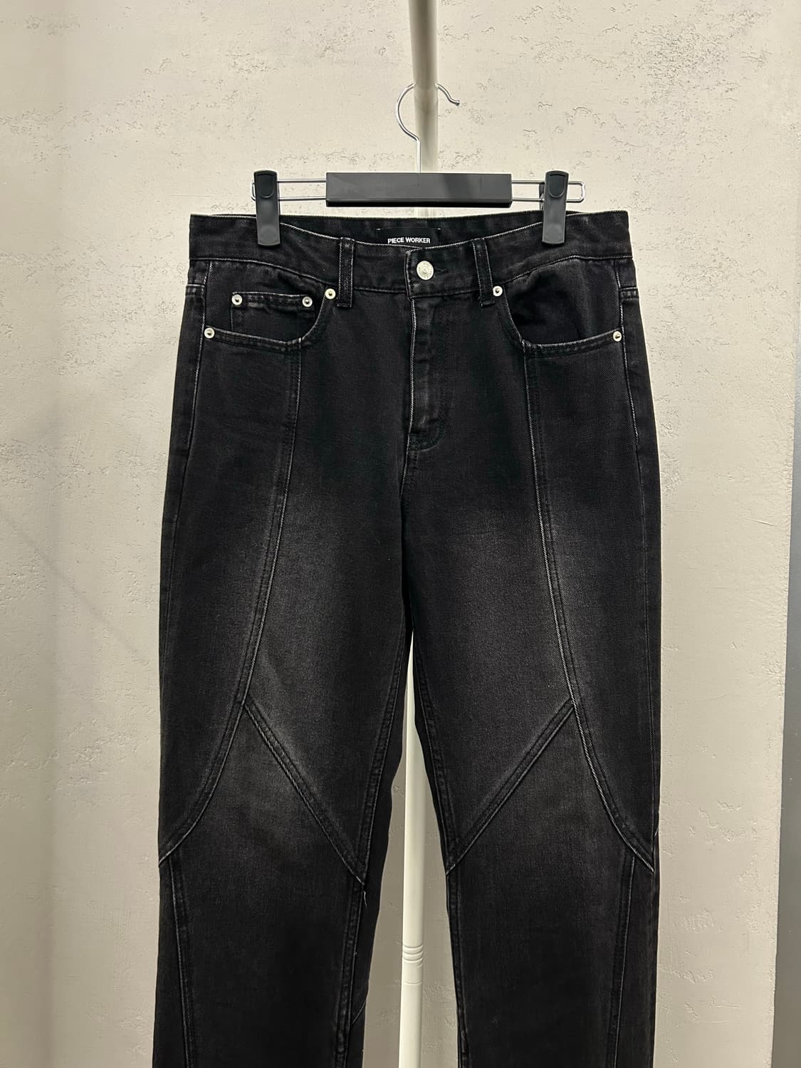 PIECE WORKER 패턴 블랙 진 상품이미지7