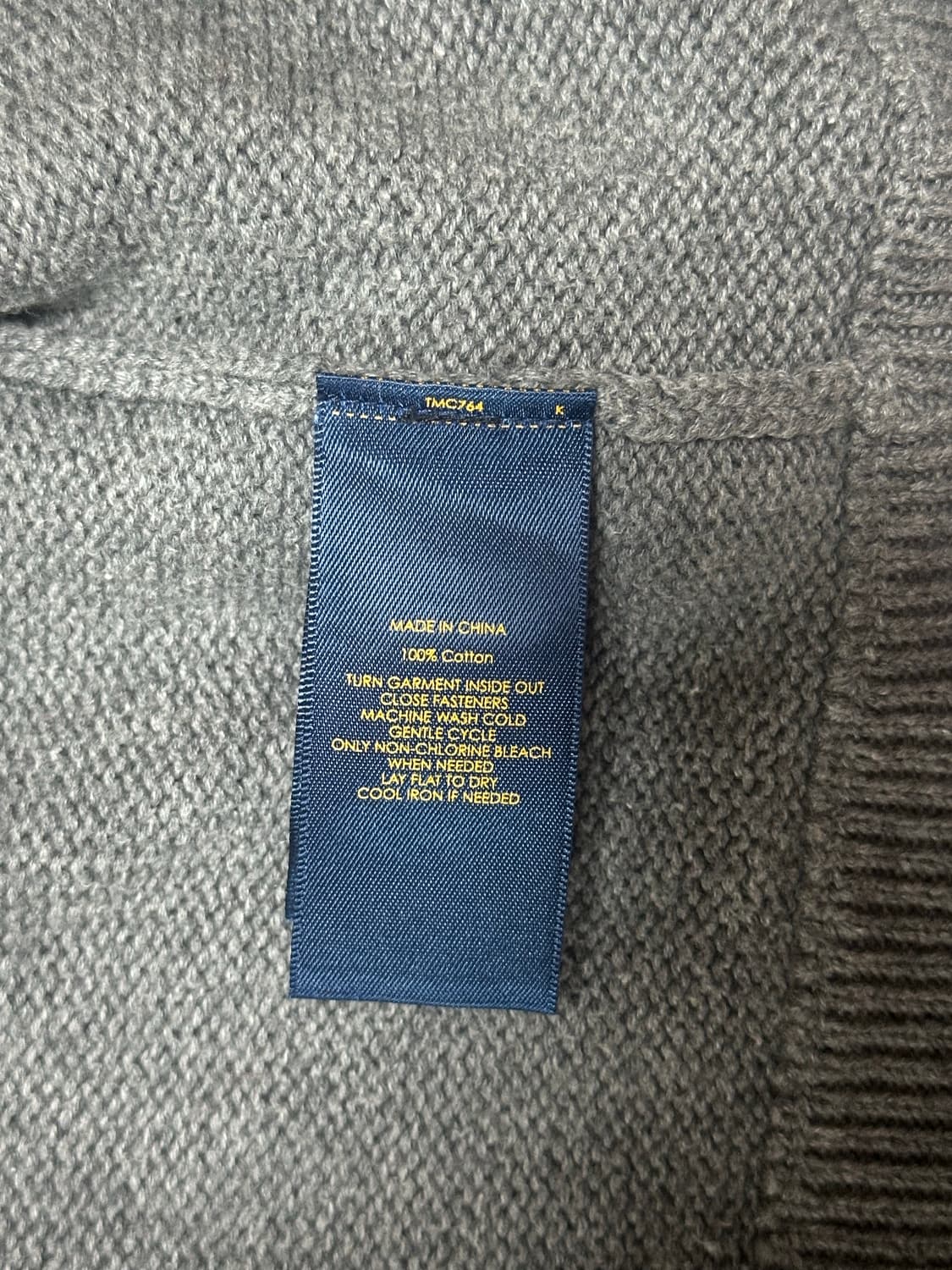 폴로 그레이 니트 집업 상품이미지4