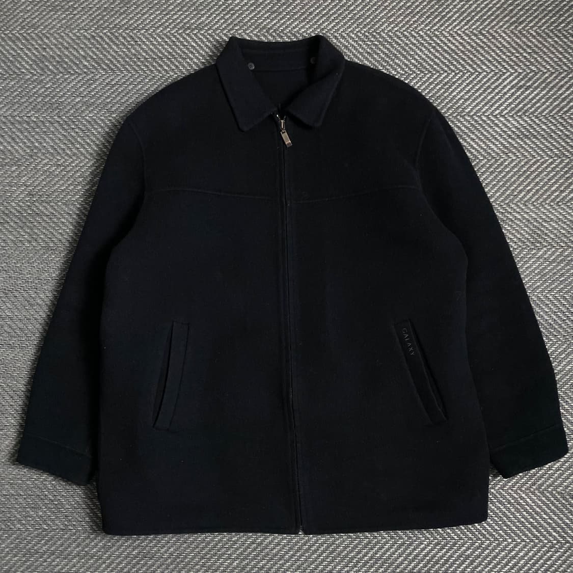 Galaxy 미니멀 울 캐시미어 혼방 베이직 블루종 자켓 y 4939 상품이미지2