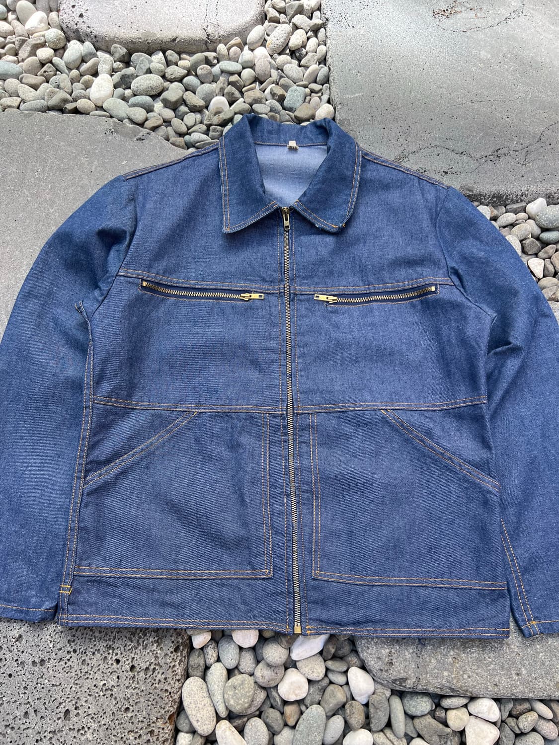 OLD VINTAGE DENIM FRENCH 빈티지프렌치데님워크자켓 상품이미지3