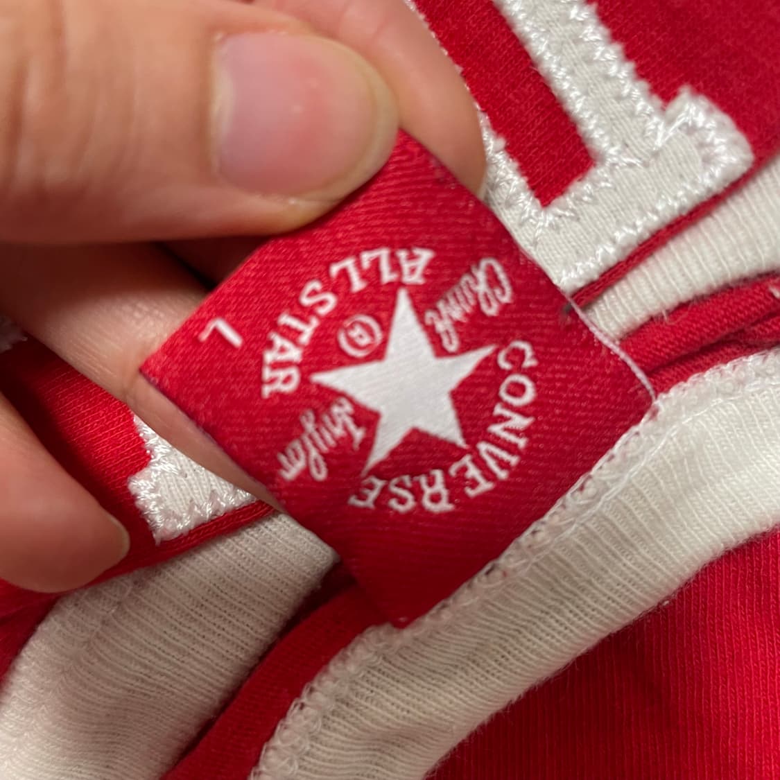 컨버스 올스타 나그랑 긴팔 티 레드 L 상품이미지4