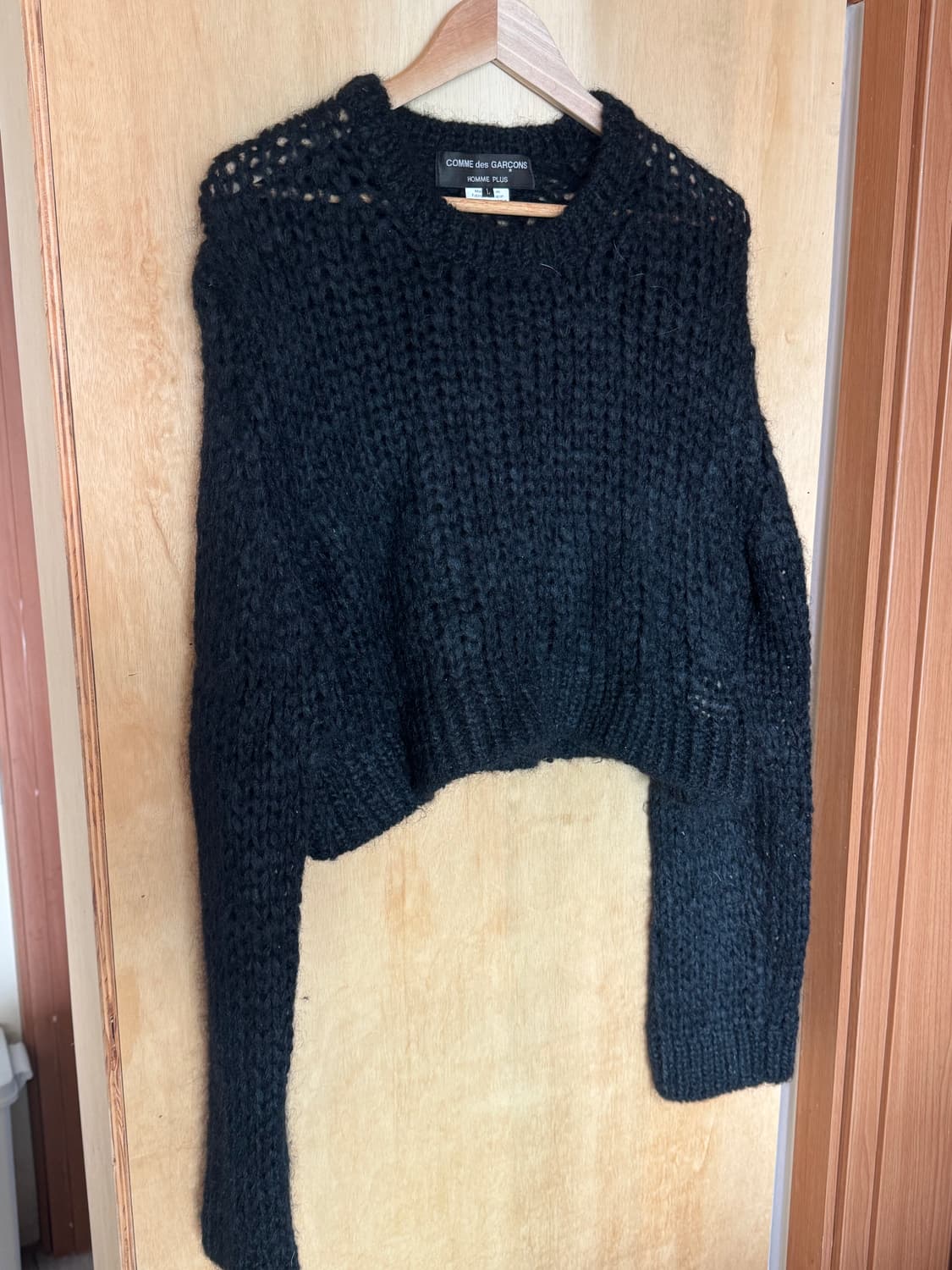 꼼데옴프뤼스 24fw 숏 니트 L 상품이미지1