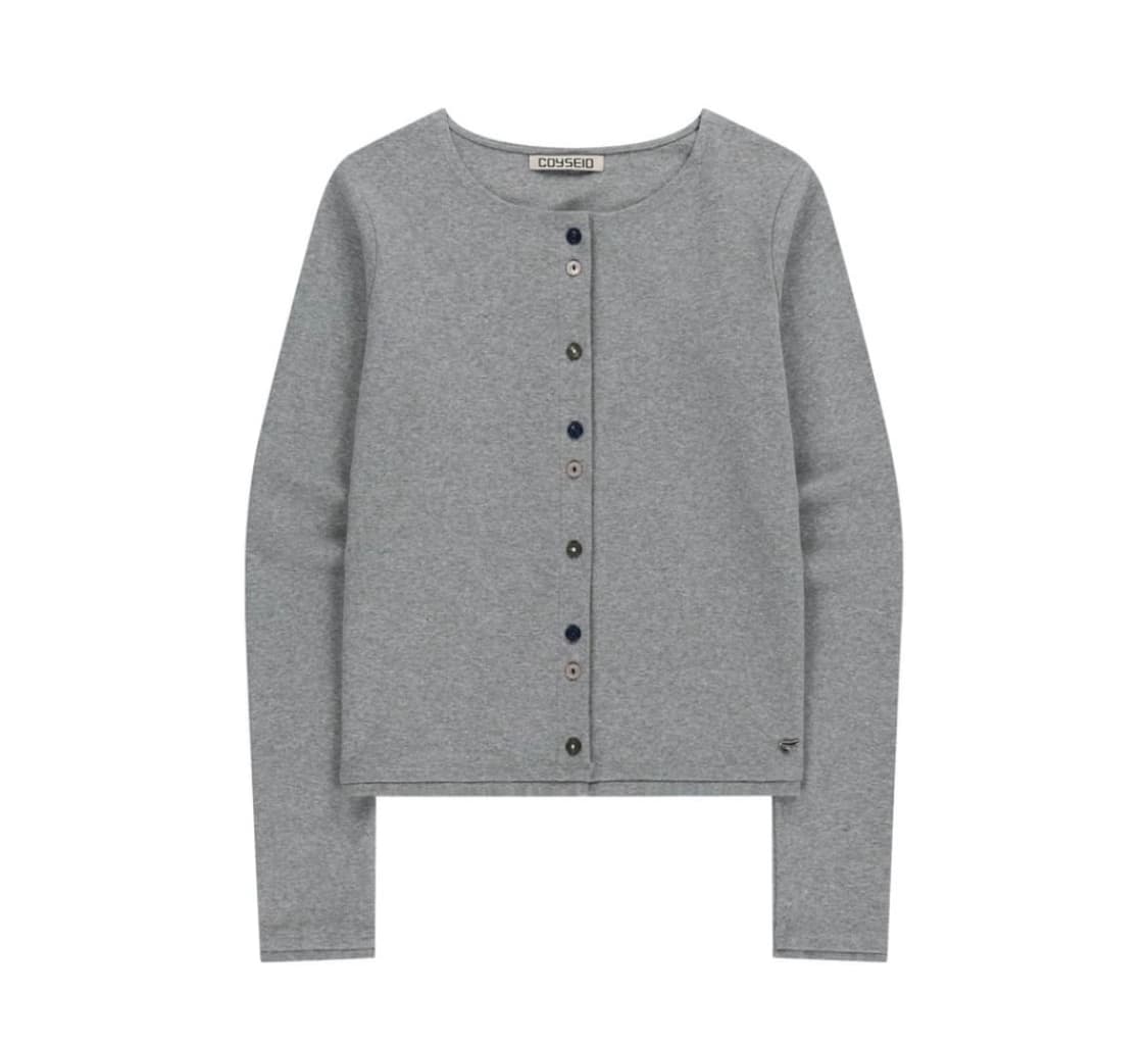 코이세이오 로우 엣지 가디건 그레이 상품이미지1