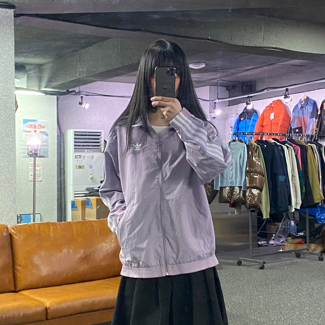 아디다스 우븐 락업 트랙탑 라벤더 자켓 B4148 상품이미지1