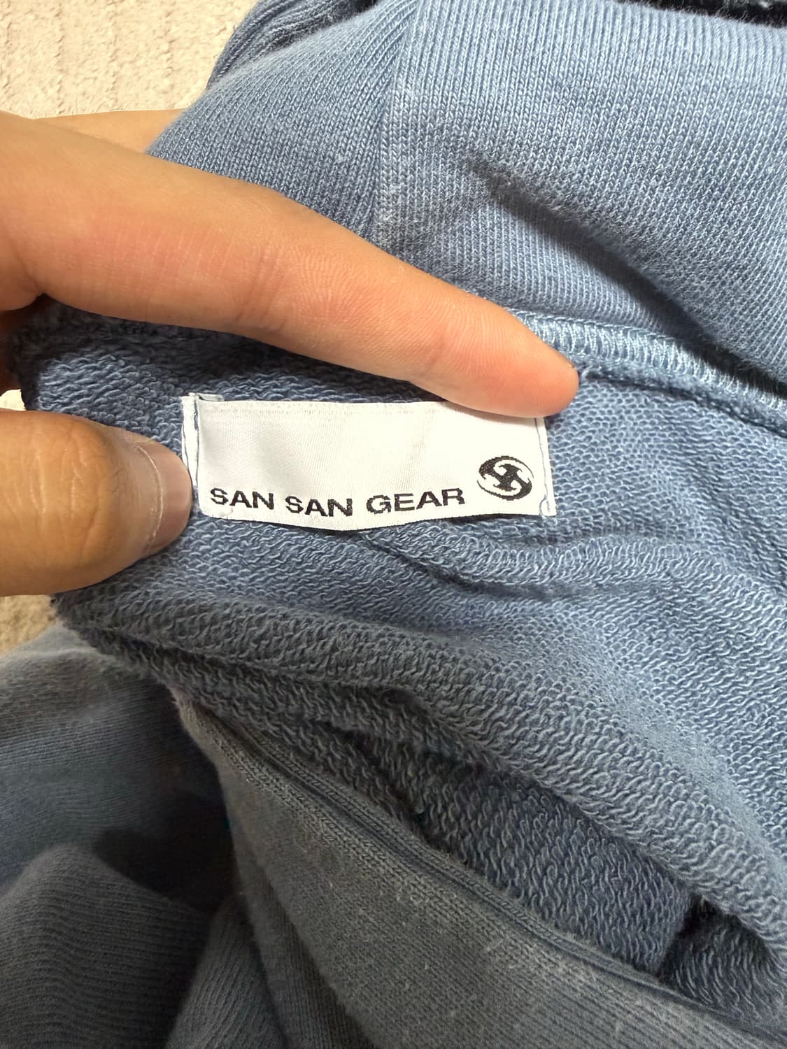 산산기어 로고 후디 미드나잇 블루 2 Size 상품이미지5