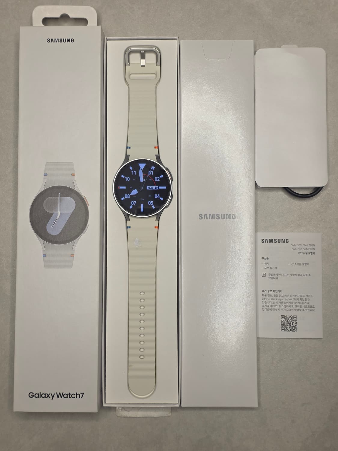 갤럭시워치7 SM-L310 44mm 실버 크림 자가유통 블루투스 (풀박스 상품이미지2