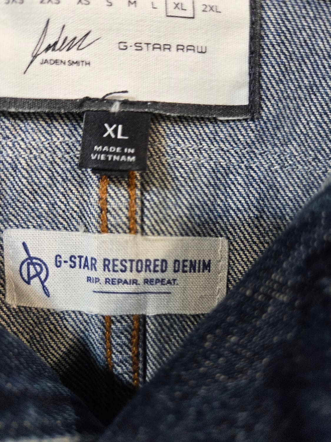 G-STAR워터 레지스턴트 3D 데님 자켓(XL)디피용/택없음 상품이미지6