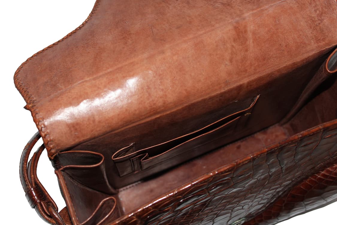 1950s Real Genuine Alligator Leather Bag 상품이미지9