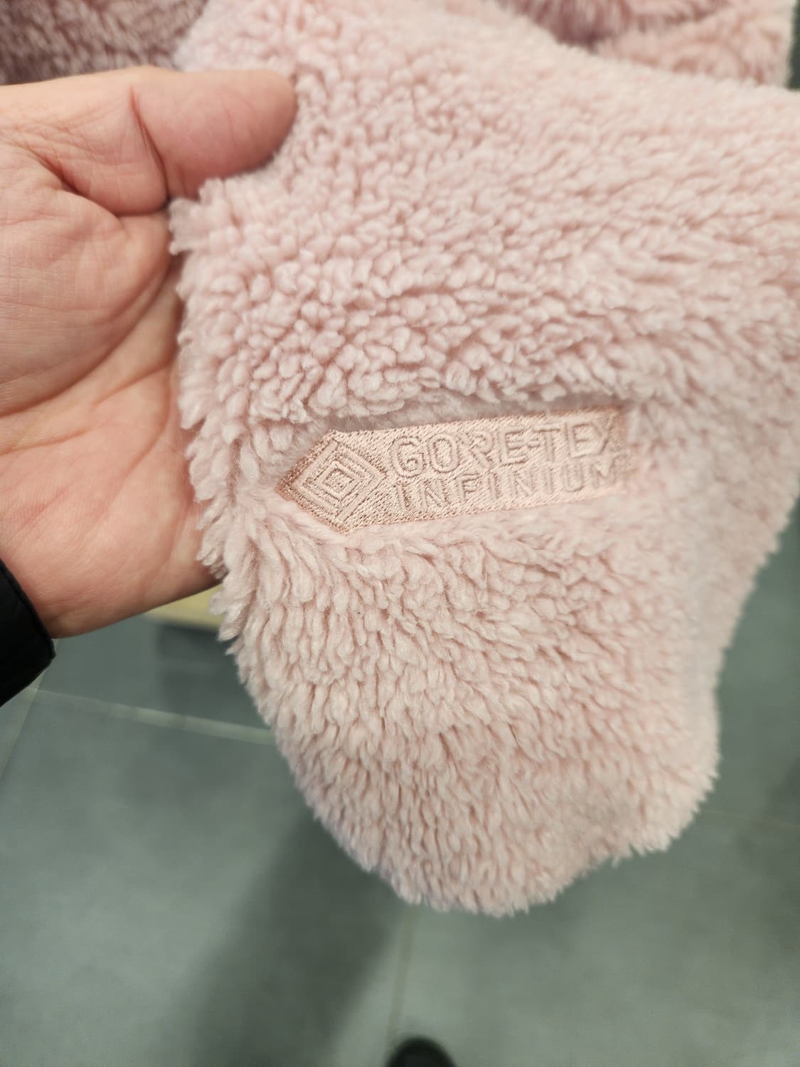 아이더 고어텍스 보아 플리스 후드 집업 핑크 여성용 상태좋음 상품이미지4