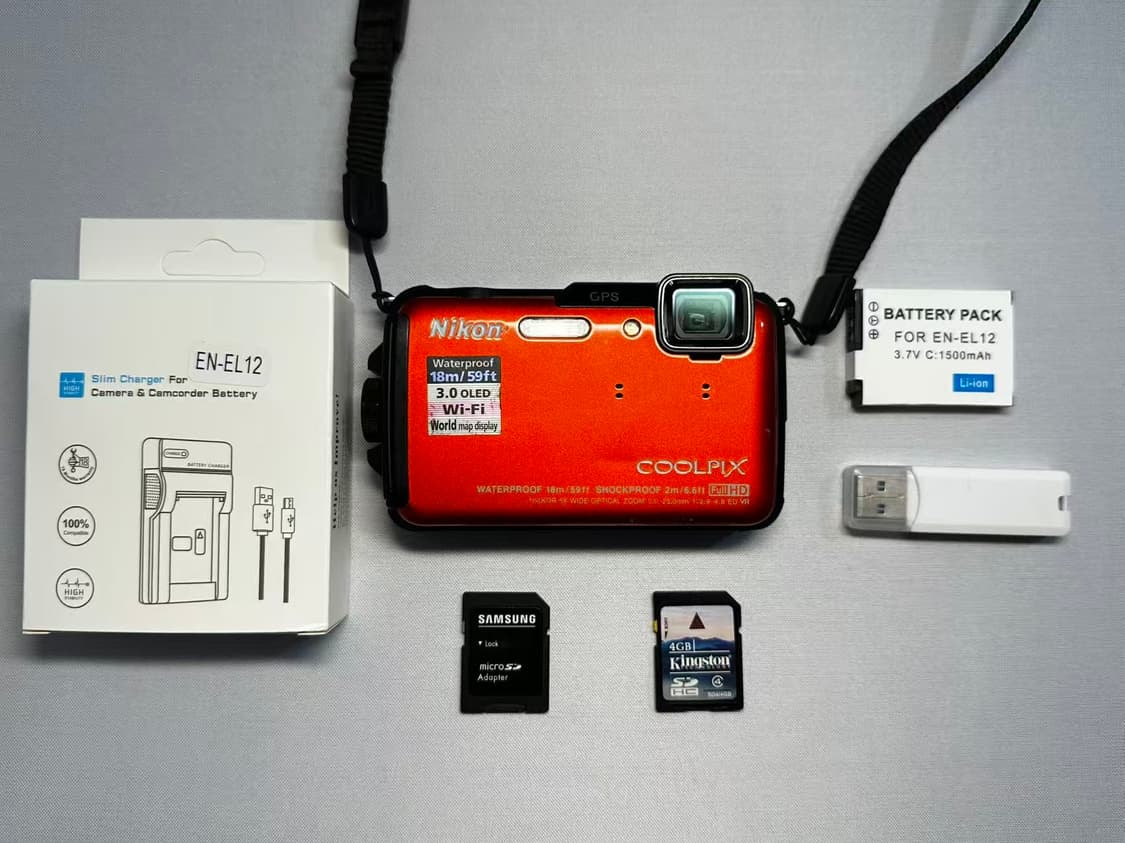 니콘 쿨픽스aw110(aw100) 오렌지 디카 상품이미지9