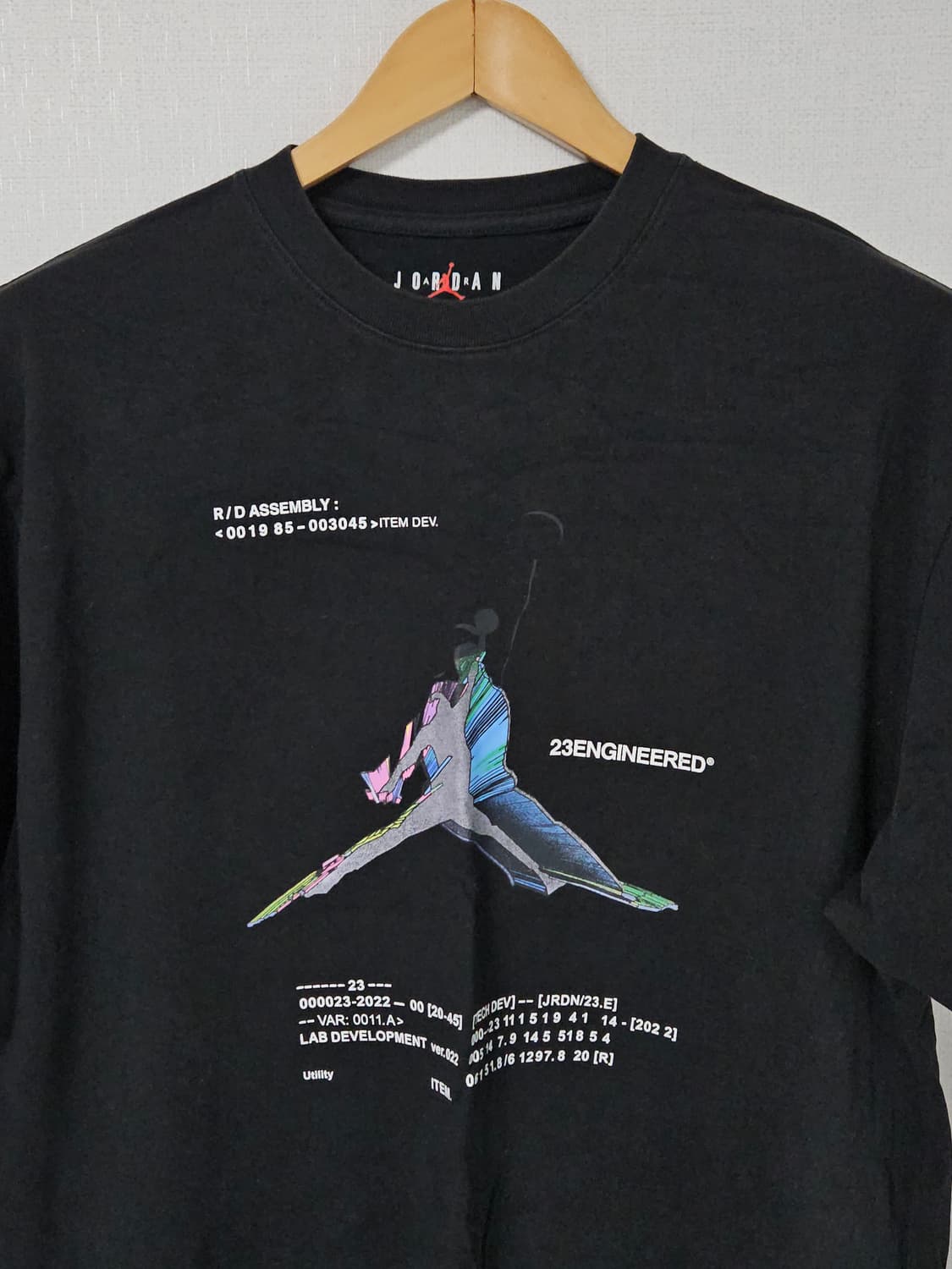 나이키 조던 엔지니어드 23 반팔 티셔츠 블랙 L 상품이미지2