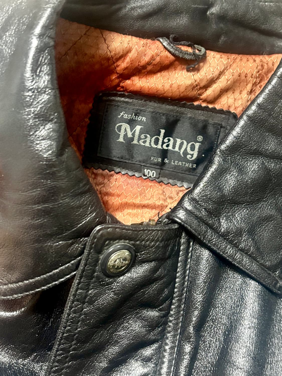 빈티지 양가죽 레더 점퍼 블루종 가죽 자켓 상품이미지2