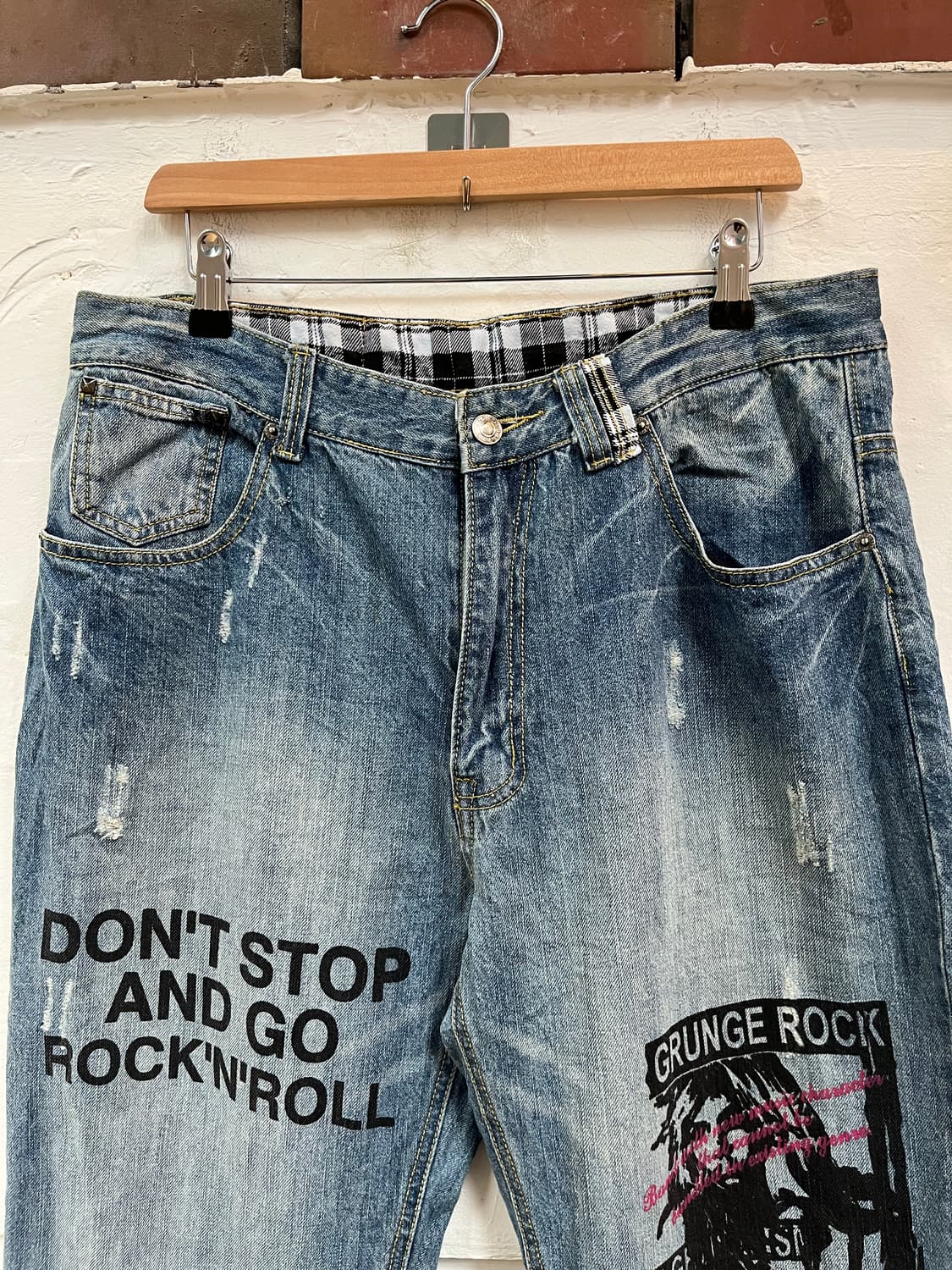 Solberry jeans 패치워크 데미지 데님 진 36 상품이미지2