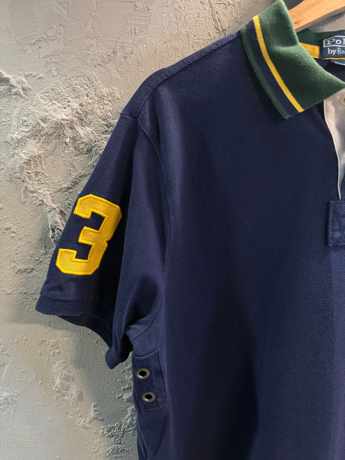 L 폴로랄프로렌 POLO 빅포니 넘버링 럭비 폴로 셔츠 네이비 상품이미지2
