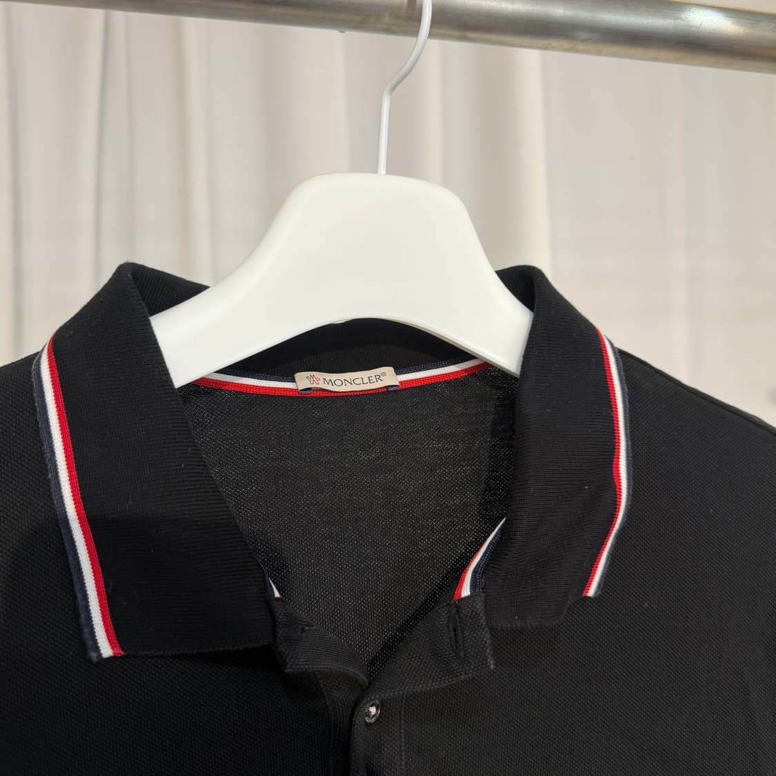 (2XL) 몽클레어 와펜패치 트라이컬러 카라티  상품이미지3