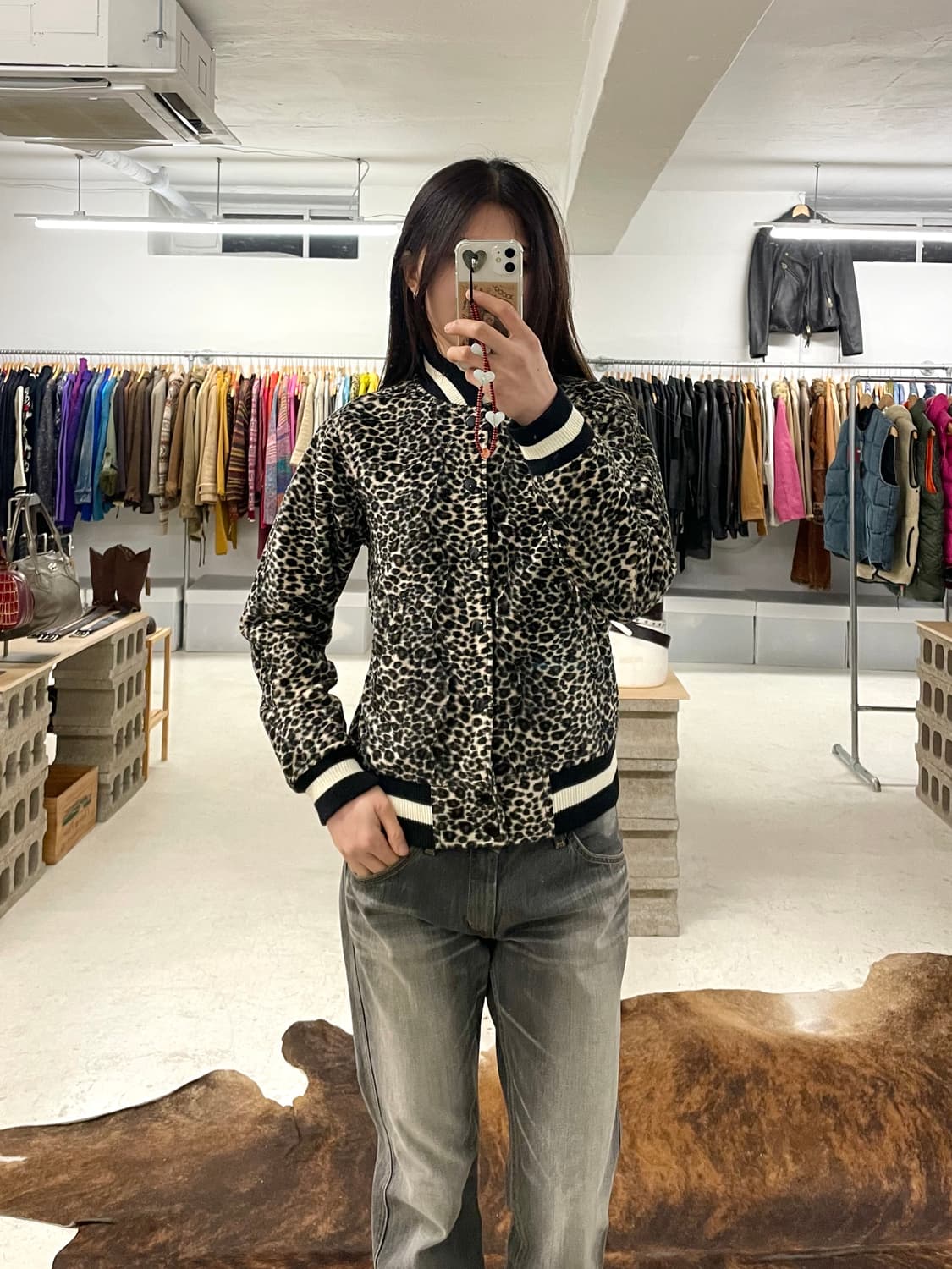 BEAMS BOY leopard velvet jacket 빔즈보이 호피 상품이미지8