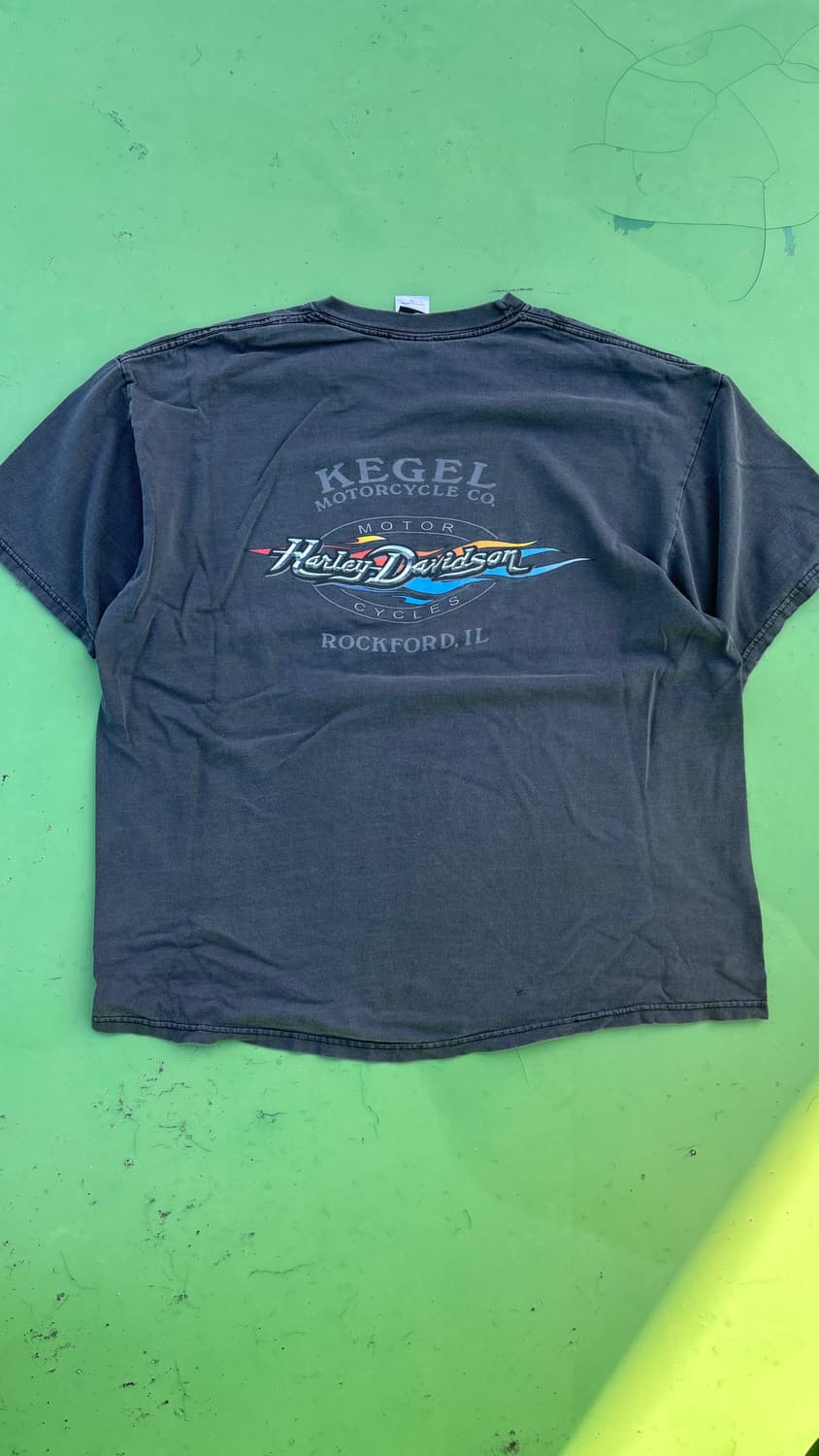 00's Harley Davidson Faded Print T-shirt 상품이미지3